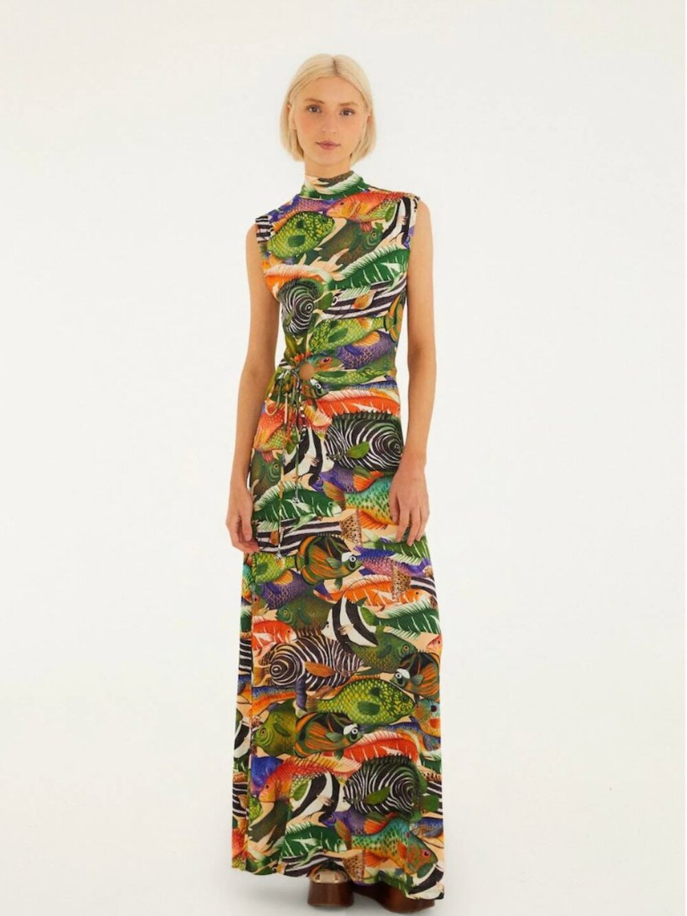 FARM Rio Women's Sleeveless Fish Sea Dress - Picture 6 of 9